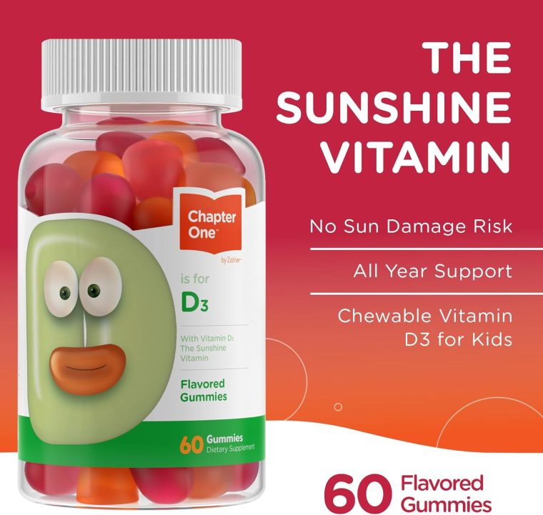 Zahler - Chapter One Vitamin D 3 1000 IU Gummies (60 Flavored Gummies) - Certified Kosher Chewable Vitamin D3 Gummies for Kids & Adults - VIT D3 Supplements - Made in USA Vitamin D Gummies - Image 2