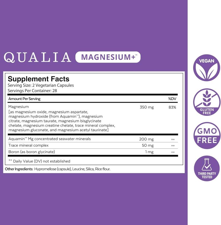 Qualia Magnesium+ | Doctor-Formulated. Premium Formula | High Bioavailability | 10 Forms of Magnesium & 70+ Minerals | Relaxed Mood, restful Sleep, & Exercise Recovery - Image 2