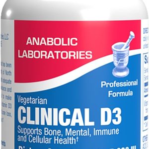 High Strength Vitamin D3 5000 IU - Clinical Formula Vitamin D Supplement for Men and Women for Bone Teeth Muscle Mood and Immune Support - High Absorption Vegetarian Microtabs (60 Day Supply)