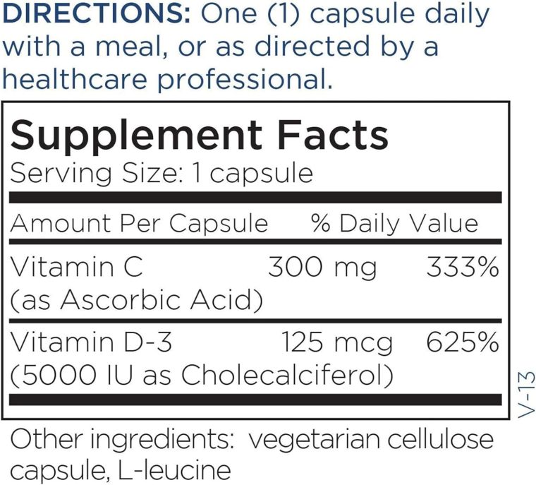 Metabolic Maintenance Vitamin D3 5000 IU - Pure Vitamin D3 with VIT C for Immune and Bone Health, Extra Strength VIT D Supplement for Women and Men - 90 Capsules - Image 6