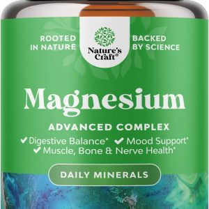 High Absorption Magnesium Complex Supplement - Magnesium Oxide 500mg with Citrate 500mg for Sleep and Mood Support - Pure Citrate per Serving for Muscle Stomach and Digestion