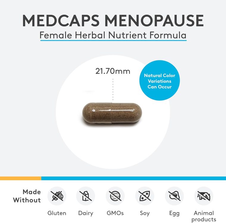 XYMOGEN Medcaps Menopause - Menopause Supplements for Women - Made with Dong Quai, Isoflavones, Ginseng Extract, Licorice Root + Black Cohosh - Gluten Free (120 Capsules) - Image 2
