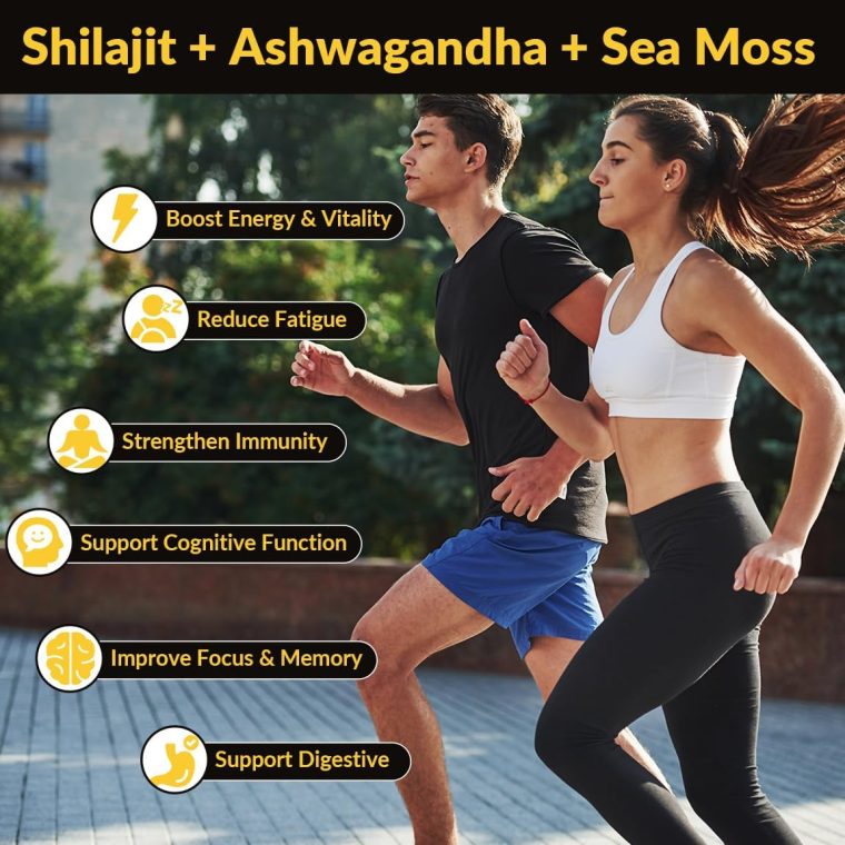 Ashwagandha Gummies, Shilajit Black Seed, Sea Moss, Maca Root, Turmeric, All in One Supplement - Image 5