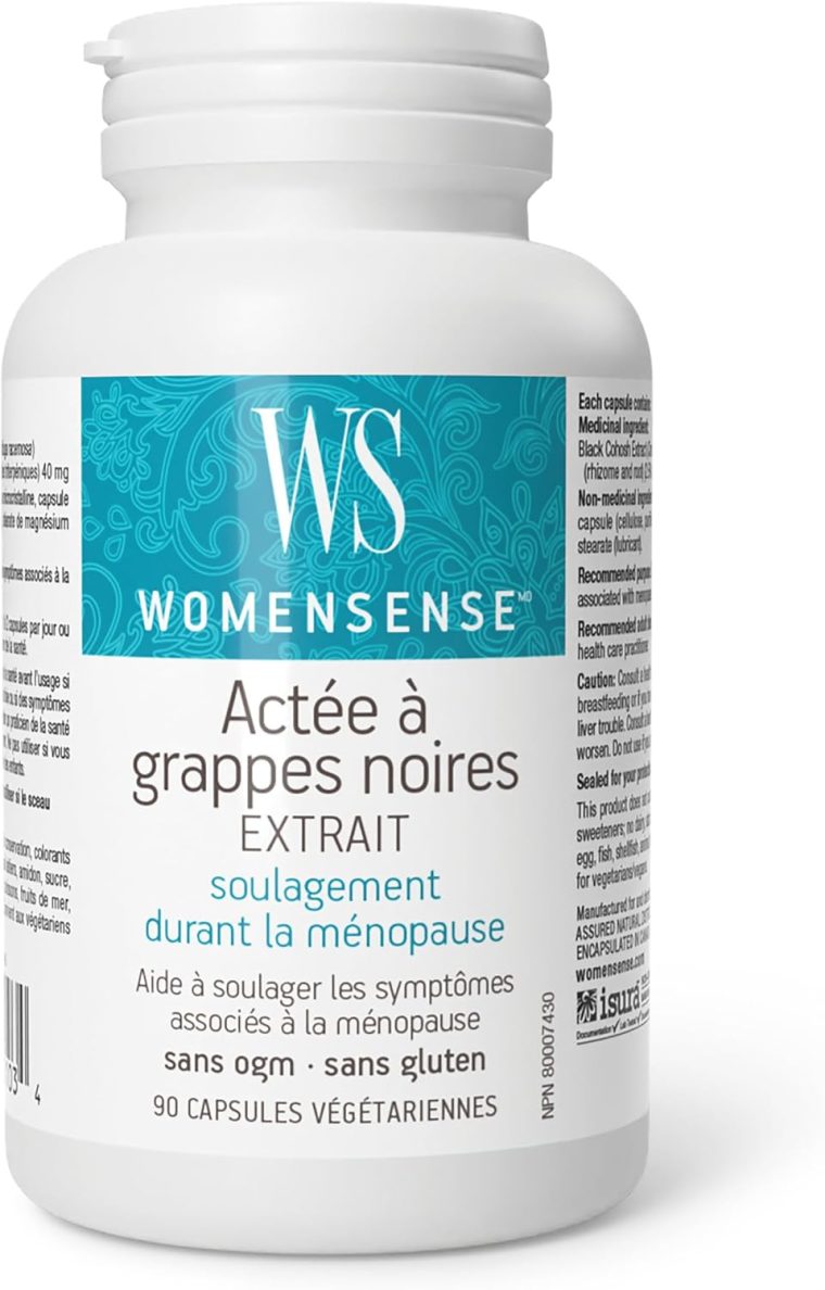 Natural Factors - WomenSense Women's Black Cohosh Extract 40mg, Menopausal Symptom Support, 90 Vegetarian Capsules - Image 2