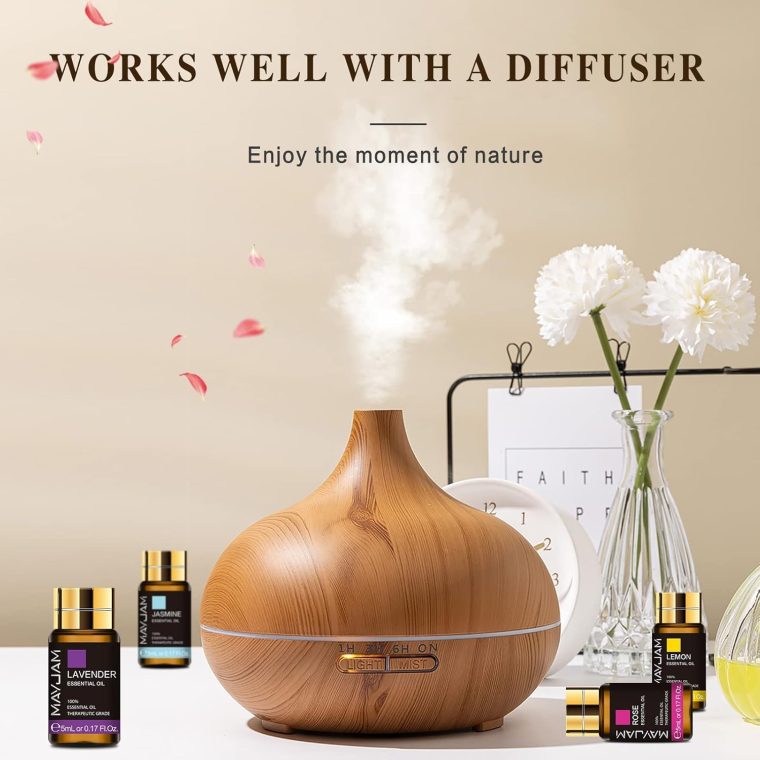 Top 28 Essential Oil Set for Diffuser Massage, 24x5ml Essential Oil Singles, 4x10ml Essential Oil Blends for Home Office Yoga - Image 2
