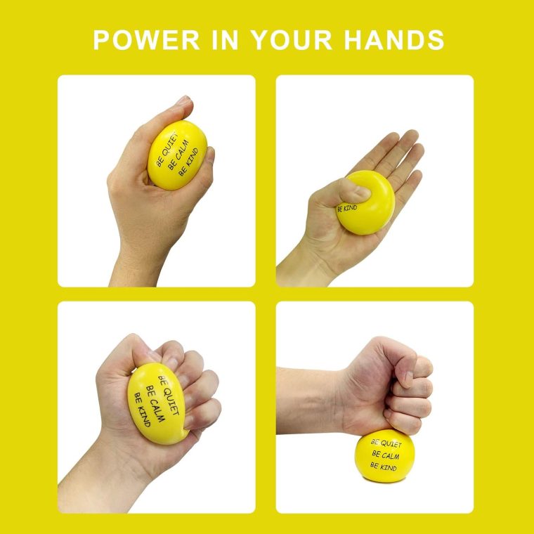 ALMAH Motivational Stress Balls for Kids and Adults (4 Pack), Stress Relief Balls, Hand Exercise Therapy Balls for Anxiety, Fidget, Tension, Manage Anger and Stress - Image 3