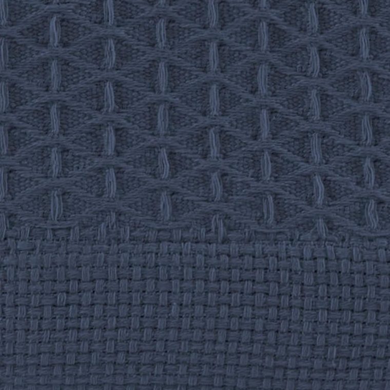 Nautica - King Blanket, Diamond Weave Cotton Bedding, Medium-Weight for All Seasons, Oeko-Tex Certified (Baird Navy) - Image 2