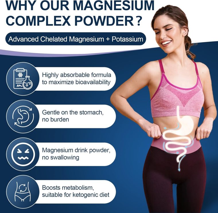 NATURE TARGET Magnesium Powder Supplement with Glycinate, Citrate, Malate, Magnesium Complex with L-Theanine & Vitamin B6 for Muscle, Heart & Brain, Vegan, 10.58 oz (100 Servings), Lemon Orange Flavor - Image 4