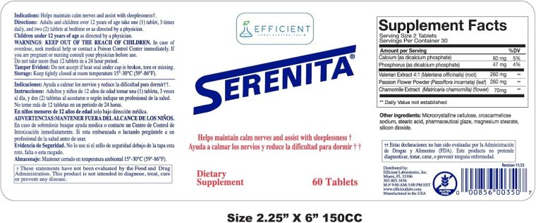 SERENITA - Stress and Sleeplessness Supplement - Image 3