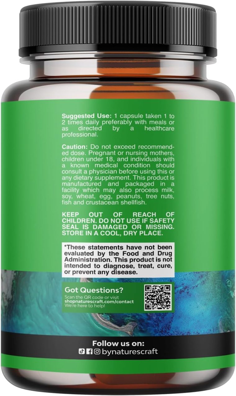 High Absorption Magnesium Complex Supplement - Magnesium Oxide 500mg with Citrate 500mg for Sleep and Mood Support - Pure Citrate per Serving for Muscle Stomach and Digestion - Image 2