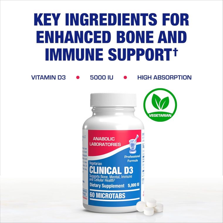 High Strength Vitamin D3 5000 IU - Clinical Formula Vitamin D Supplement for Men and Women for Bone Teeth Muscle Mood and Immune Support - High Absorption Vegetarian Microtabs (60 Day Supply) - Image 6