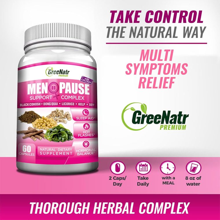 Menopause Supplements for Women - Perimenopause Supplements Women with Dong Quai & Black Cohosh for Menopause Hot Flashes - Menopause Support for Sleep Quality & Hormone Balance - 60 Caps - Image 3
