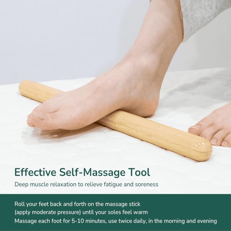 Bamboo Massage Stick - Body Shaping Roller, Guasha Massage Tool for Relaxing Muscles - Image 5