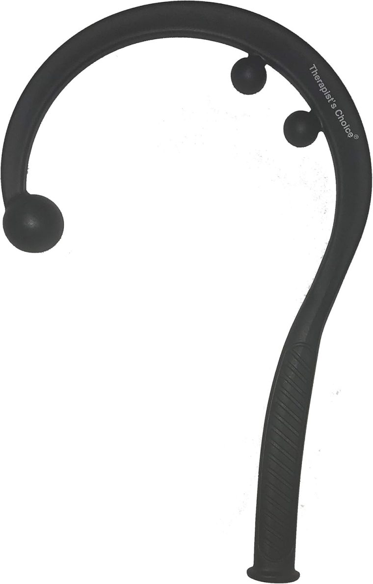 Therapist's Choice® Pressure Point Hook Cane, Back and Neck Massager for Trigger Point Fibromyalgia Pain Relief and Self Massage, 15" Long, Perfect Size for Home, Office, Gym, Travel