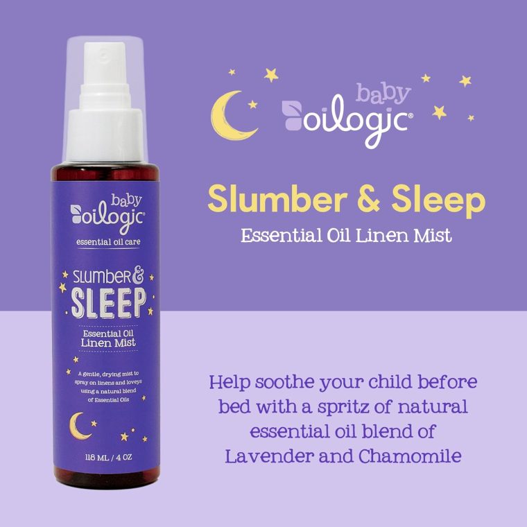 Oilogic Slumber & Sleep Spray for Babies & Toddlers - Relaxing, Calming & Soothing Room Aromatherapy Fabric & Linen Mist with 100% Pure & Natural Essential Oil Blend - Lavender & Chamomile Oil Blend - Image 2
