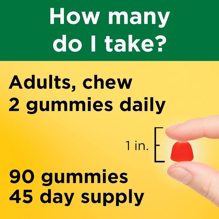 Nature Made Vitamin D3 2000 IU (50 mcg) per serving, Dietary Supplement for Bone, Teeth, Muscle and Immune Health Support, 90 Gummies, 45 Day Supply - Image 6