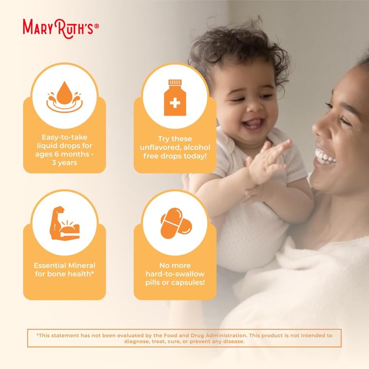 MaryRuth Organics USDA Organic Vitamin D Drops | Vitamin D3 Liquid | Sugar Free | Liquid Vitamin D Drops Immune Support for Infants & Toddlers | VIT D3 | Gluten Free | Non-GMO | 90-150 Servings - Image 4
