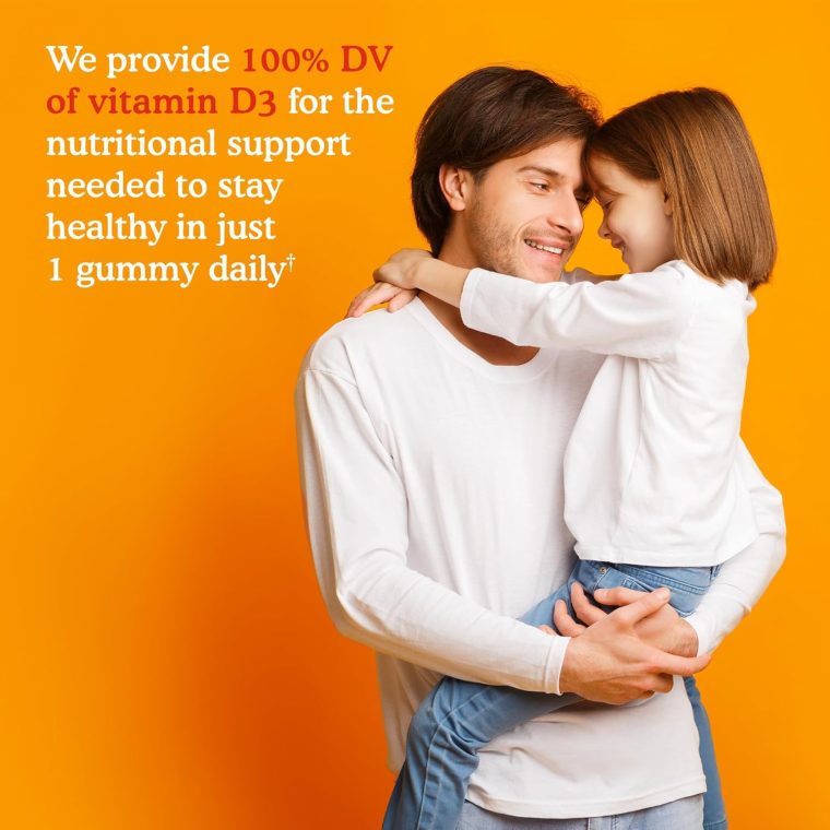 Garden of Life Kids Organic Vitamin D3 Gummies with 800 IU (100% Daily Value) for Strong Bones, Teeth, Brain & Immunity – Non-GMO, No Gluten, Vegetarian, Sugar Free, Orange Flavor, 60 Servings - Image 3