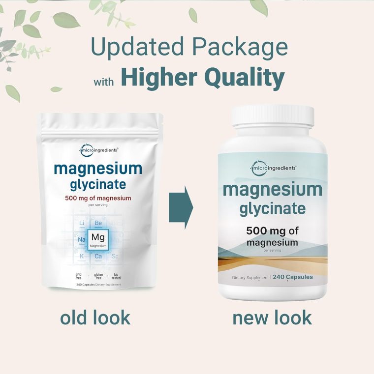 Magnesium Glycinate 500mg, 240 Capsules | 100% Chelated for Max Absorption | Support for Sleep, Muscle, Heart & Nerve Health | Non-GMO - Image 2