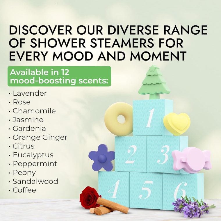 Shower Steamers Aromatherapy - Relaxation Gifts for Women, Shower Bombs, Unique Spa Gifts Shower Tablets, Stocking Stuffers for Women & Men (24 Pack Collection) - Image 3