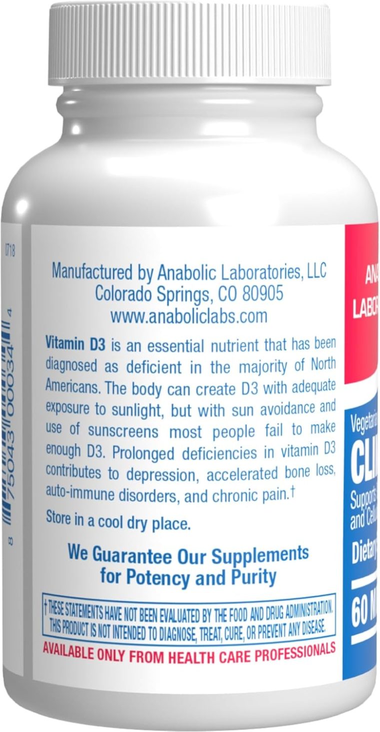 High Strength Vitamin D3 5000 IU - Clinical Formula Vitamin D Supplement for Men and Women for Bone Teeth Muscle Mood and Immune Support - High Absorption Vegetarian Microtabs (60 Day Supply) - Image 8
