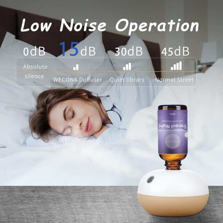 Rechargeable Waterless Essential Oil Diffuser - 2 Mist Modes Scentiment Scent Diffuser Starter Kit with 2 Essential Oils Set - 8 Hours Automatic Shutdown Scent Diffusers for Home - Image 6
