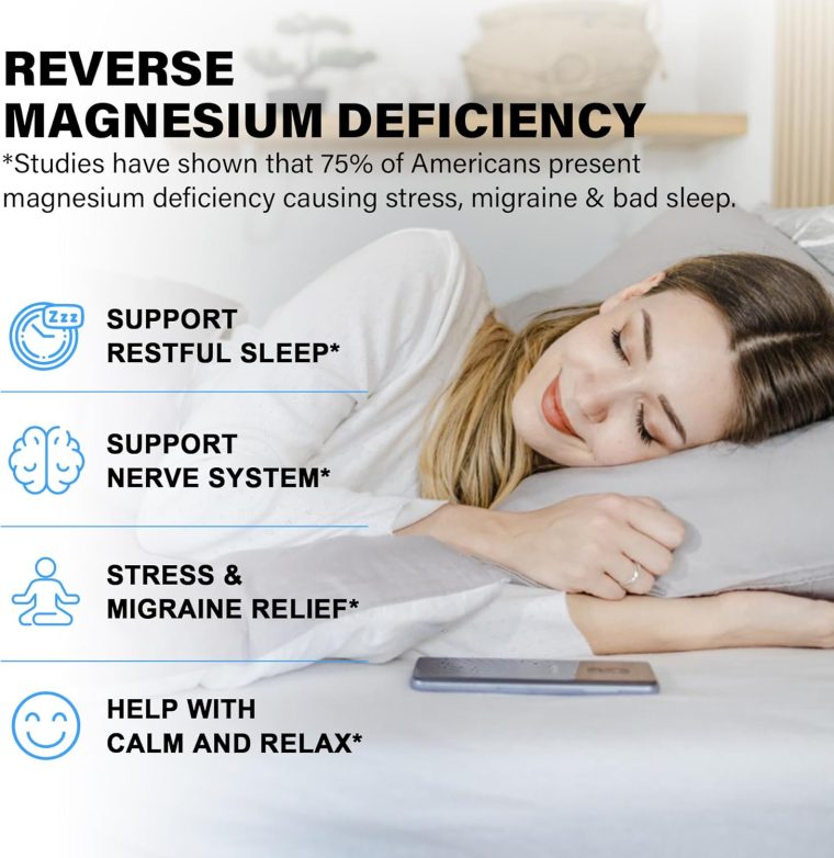 Magnesium Complex Supplement 8 Forms, 500mg Magnesium Glycinate, Malate, Citrate, High Absorption Mg for Calm, Sleep, Mood & Healthy Muscle, Pack of 2, Total 120 Vegan Capsules - Image 3