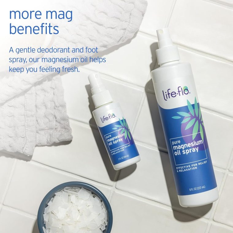 Life-Flo Pure Magnesium Oil for Feet and Body - 100% Pure Magnesium Spray from The Ancient Zechstein Seabed - Magnesium Oil Spray for Feet, Relaxing & Rejuvenating Muscles & Joints - 8 oz - Image 4