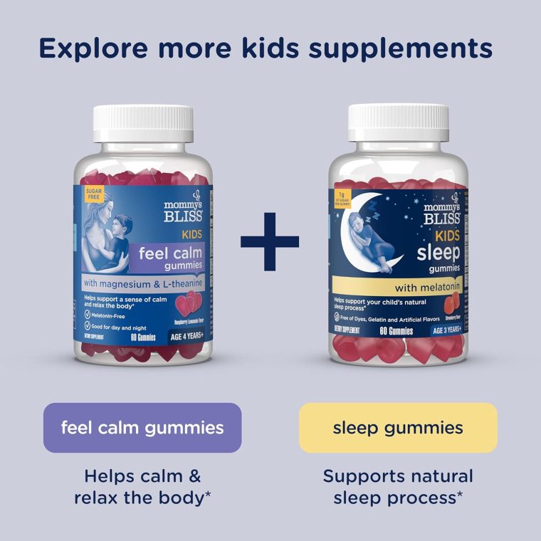 Mommy's Bliss Kids Sleep Liquid with Melatonin & Calming Herbs | Supports The Natural Sleep Process for Children 3 Years & Up | Grape Flavor | Sugar Free| 4 Fl Oz (60 Servings) - Image 8