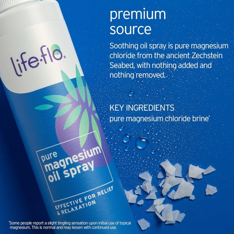 Life-Flo Pure Magnesium Oil for Feet and Body - 100% Pure Magnesium Spray from The Ancient Zechstein Seabed - Magnesium Oil Spray for Feet, Relaxing & Rejuvenating Muscles & Joints - 8 oz - Image 2