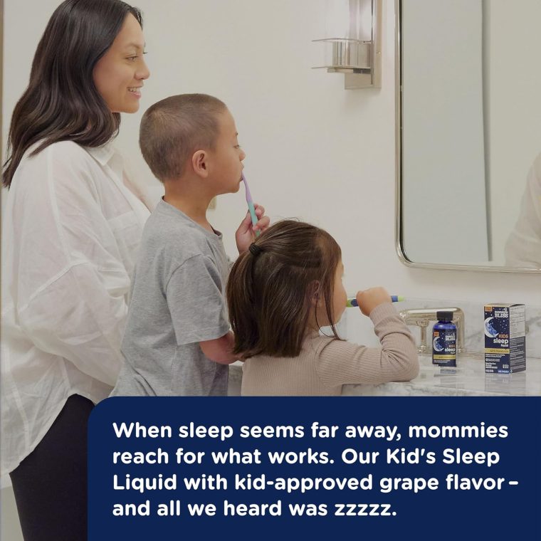 Mommy's Bliss Kids Sleep Liquid with Melatonin & Calming Herbs | Supports The Natural Sleep Process for Children 3 Years & Up | Grape Flavor | Sugar Free| 4 Fl Oz (60 Servings) - Image 5
