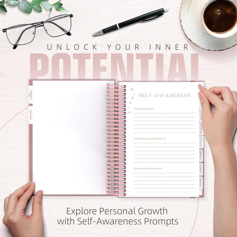 Self Care Journal – Guided Daily Reflection Notebook to Support Mental & Physical Health Habits – Self Love Manifestation & Affirmations Planner - Personal Growth Goals Happiness - Image 2