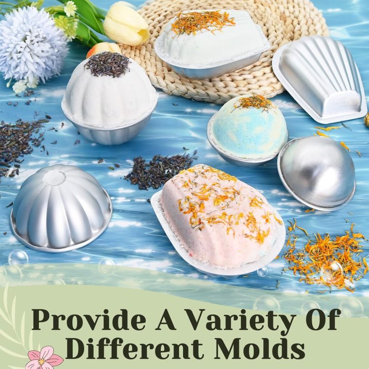 Bath Bomb Making Kit- 23Pcs DIY Bath Bombs for Women, Make Your Own SPA Products, Soap Making Kit with Stainless Steel Molds, Bath Foam, Bath & Bathing Shower Accessories Gifts for Girls Women - Image 4