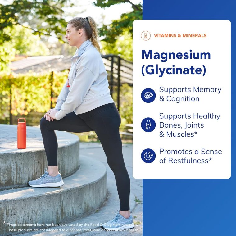 Pure Encapsulations Magnesium (Glycinate) - Supplement to Support Stress Relief, Sleep, Heart Health, Nerves, Muscles, and Metabolism* - with Magnesium Glycinate - 360 Capsules - Image 3