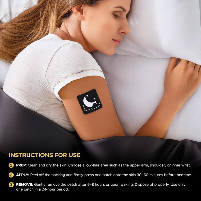 Sleep Aid Patches for Adults with Melatonin & Magnesium – 30 Pack – Wake Up Refreshed & Rejuvenated – Easy-to-Use, Non-Habit Forming Sleep Support - Image 4