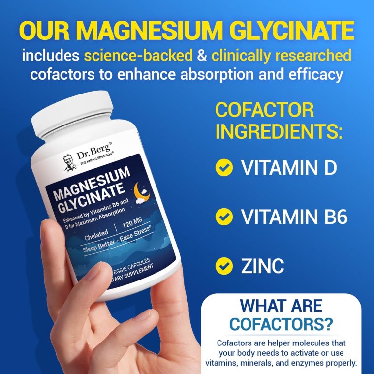 Dr. Berg Maximum Strength 4-in-1 Chelated Magnesium Glycinate with Clean, Potent & Pure Ingredients | 4X Lab-Tested & Verified | USA Formulated Magnesium Supplement Capsules | 90 Capsules - Image 3