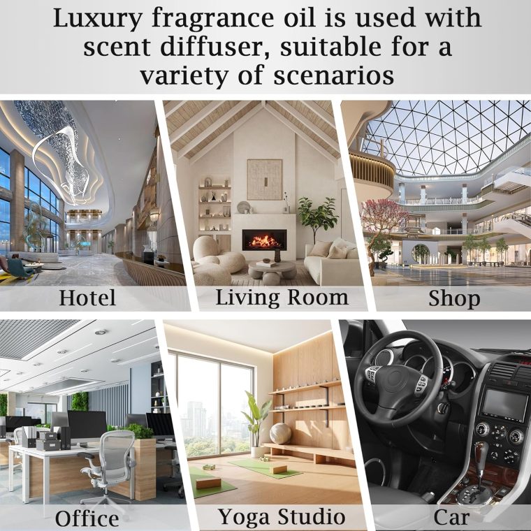 Luxury Hotel Scent White tea Oil Diffuser Refill Kit | Long Lasting Essential Oil for Large Room,HVAC & Car Waterless Fragrance Diffusers| Nanotech Formula| Spa Calming Aromatherapy Oil(20ml/0.7FL oz) - Image 4