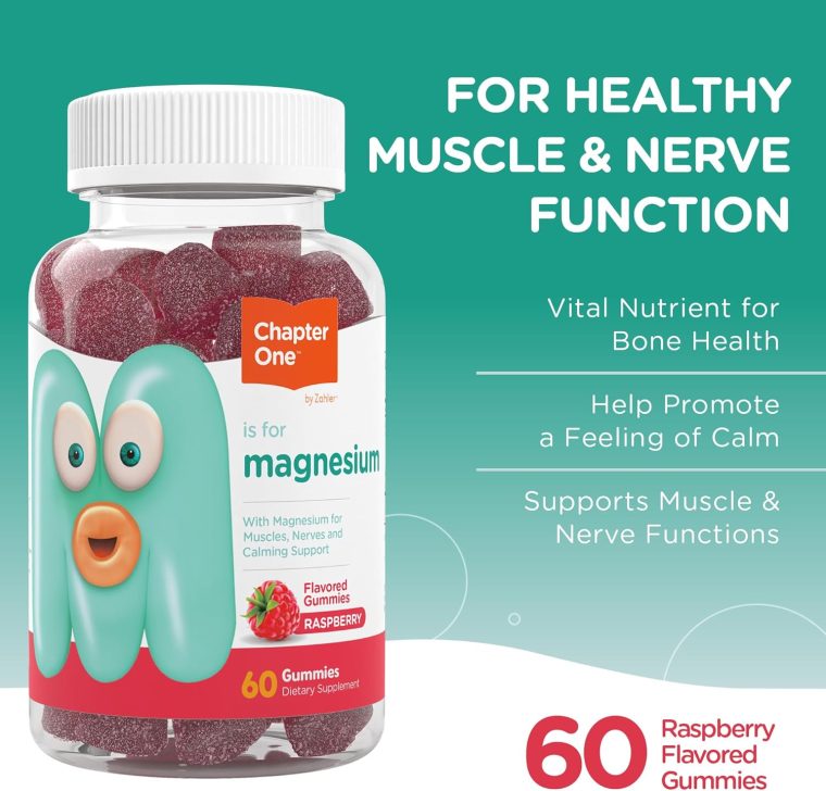 Chapter One Magnesium Gummies, Great Tasting Magnesium for Kids, Calm Kids Magnesium, Magnesium Gummies for Women and Men, Certified Kosher, (60 Flavored Gummies) - Image 2