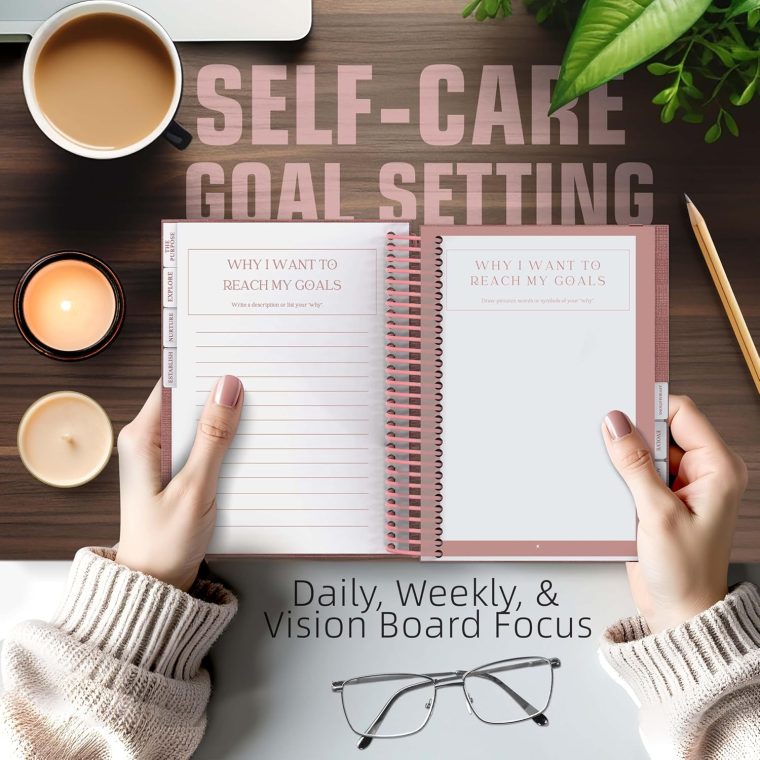 Self Care Journal – Guided Daily Reflection Notebook to Support Mental & Physical Health Habits – Self Love Manifestation & Affirmations Planner - Personal Growth Goals Happiness - Image 5