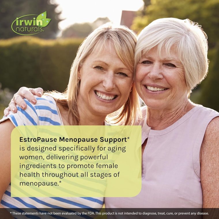 Irwin Naturals EstroPause Menopause&Women's Health Support Supplement-Powerful Herbal & Mineral Blend with Calcium,Magnesium, Black Cohosh,Chaste Tree-Enhanced Absorption-80 Liquid Softgels(Pack of 2) - Image 3