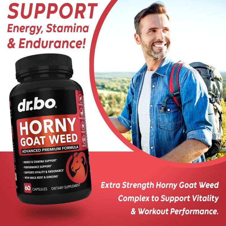 Horny Goat Weed For Men and Women - 1590mg Extra Max Male Enhancement, Stamina, Endurance, Performance - Maca Root, Tribulus, Muira Puama, L Arginine Ginseng Hornygoatweed for Men & Women - 60 Pills - Image 3