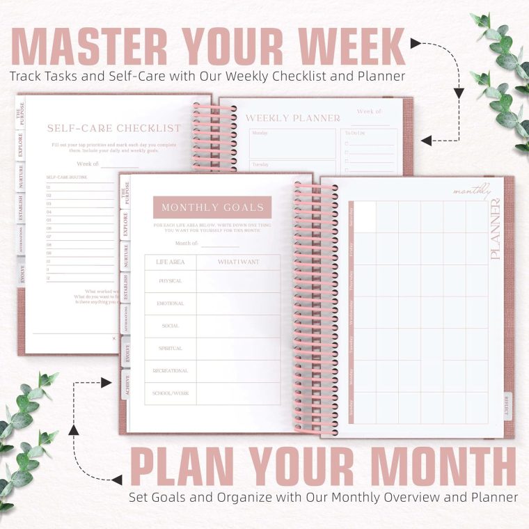 Self Care Journal – Guided Daily Reflection Notebook to Support Mental & Physical Health Habits – Self Love Manifestation & Affirmations Planner - Personal Growth Goals Happiness - Image 3