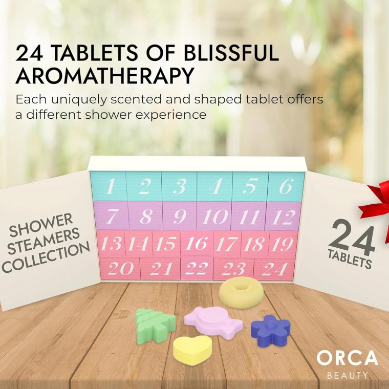 Shower Steamers Aromatherapy - Relaxation Gifts for Women, Shower Bombs, Unique Spa Gifts Shower Tablets, Stocking Stuffers for Women & Men (24 Pack Collection) - Image 4