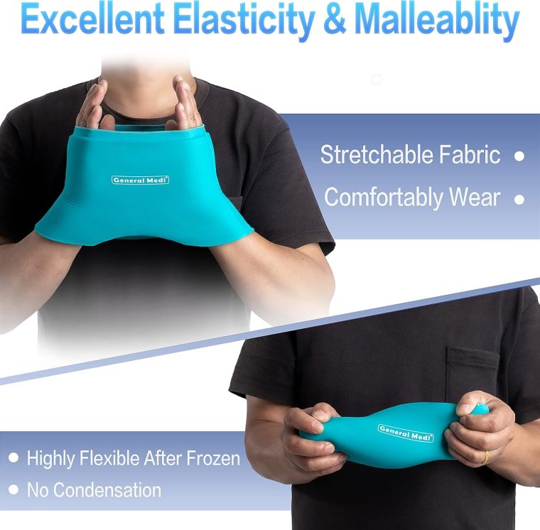 General Medi Headache & Migraine Ice Wrap Cap, Cold Therapy Migraine Relief Hat, Headache Ice Hat Cold Compress, Great for Puffy Eyes, Tension, Sinus & Stress Relief (Blue) - Image 2