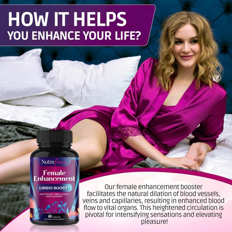 Libido Booster for Women Fast Acting - Female Libido Booster for Hormonal Balance, Mood & Drive - with Maca Root, Ginseng, Tribulus, Gingko & Ashwagandha - 60 Capsules - Image 6