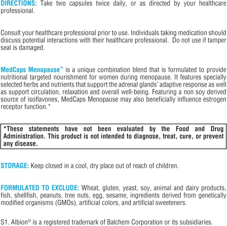 XYMOGEN Medcaps Menopause - Menopause Supplements for Women - Made with Dong Quai, Isoflavones, Ginseng Extract, Licorice Root + Black Cohosh - Gluten Free (120 Capsules) - Image 6