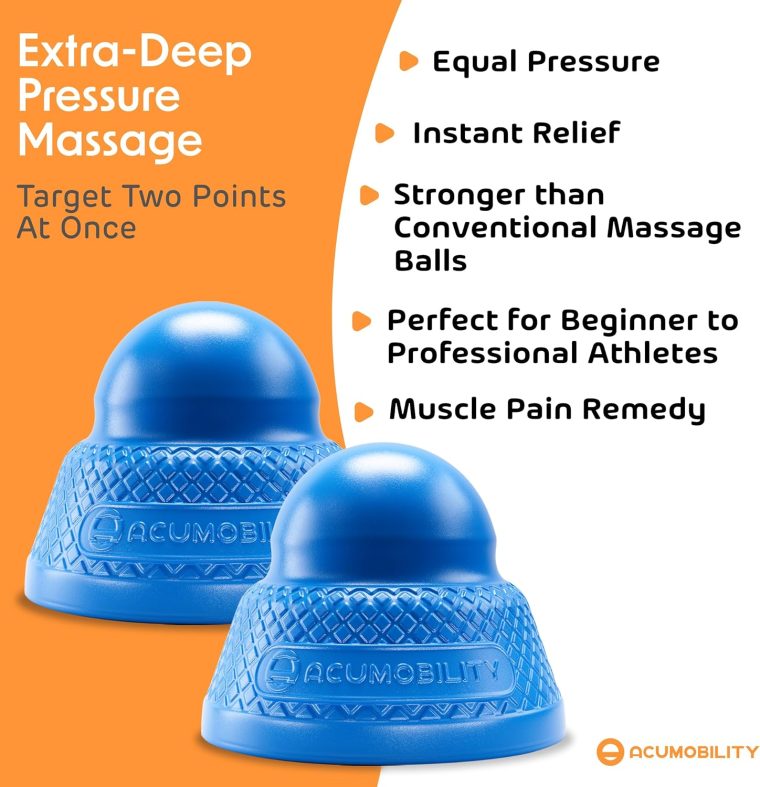 Acumobility Massage Ball Roller 2 Pack - Trigger Point - Massage Balls Massage Roller Ball - Foot Massage Ball - Physical Therapy Ball (Deep Pressure) - Image 3