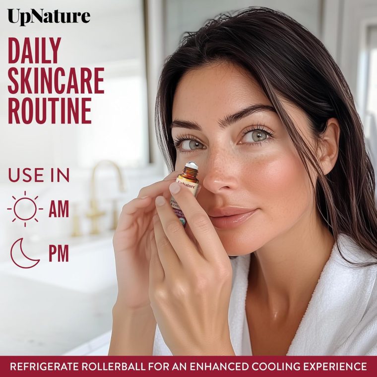 UpNature Organic Castor Oil and Frankincense Roll On – 100% Pure Hexane Free Castor Oil & Frankincense Under Eye Roller for Face - Wrinkles Dark Circles Beauty Rollerball - Image 5