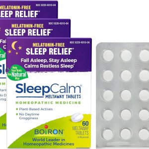 Boiron SleepCalm Sleep Aid for Deep, Relaxing, Restful Nighttime Sleep - Melatonin-Free and Non Habit-Forming - Dissolvable Tablets - 180 Count