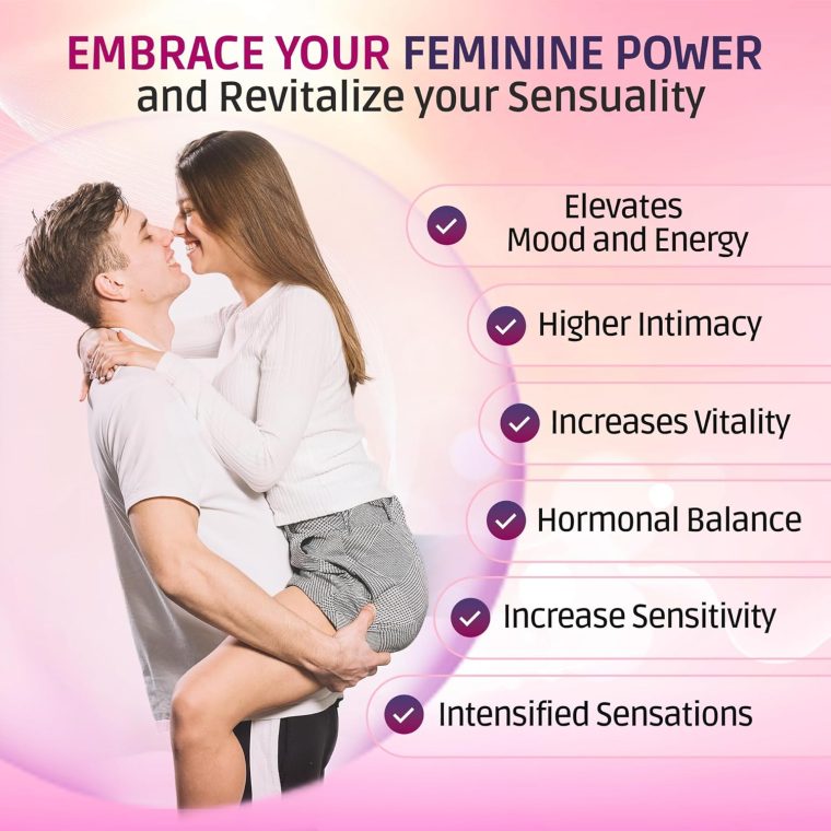 Libido Booster for Women Fast Acting - Female Libido Booster for Hormonal Balance, Mood & Drive - with Maca Root, Ginseng, Tribulus, Gingko & Ashwagandha - 60 Capsules - Image 4